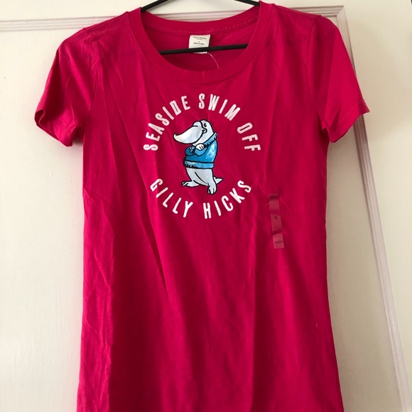 NWT Gilly Hicks character pink T-shirt size Small - Picture 1 of 5
